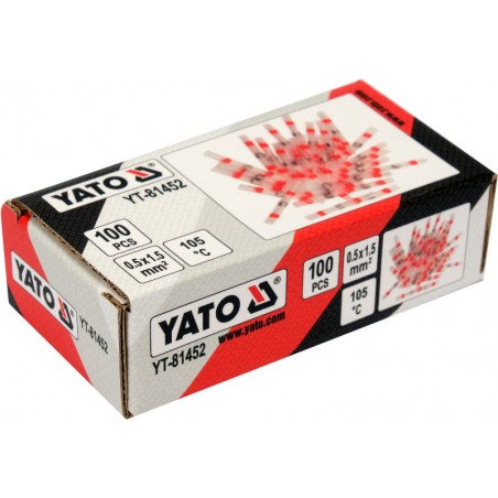 YT-81452 YATO Set 100 mansoane termocontractabile 0.5-1.5mm2