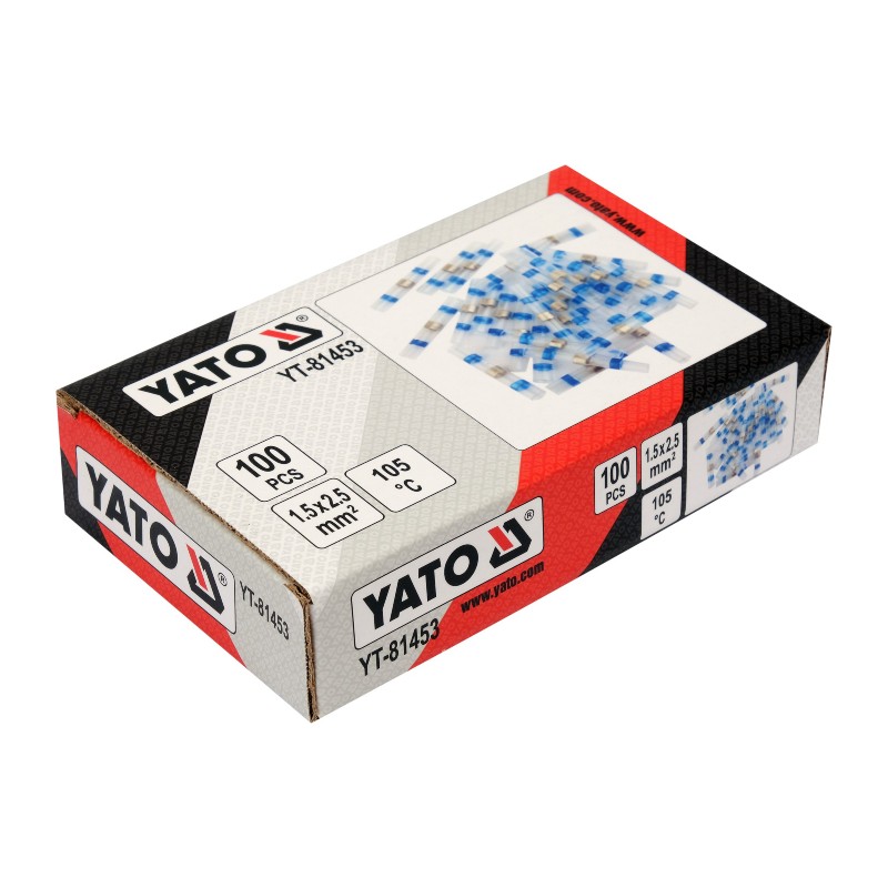 YT-81453 YATO Set 100 mansoane termocontractabile 1.5-2.5mm2