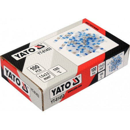 YT-81453 YATO Set 100 mansoane termocontractabile 1.5-2.5mm2