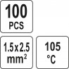 YT-81453 YATO Set 100 mansoane termocontractabile 1.5-2.5mm2