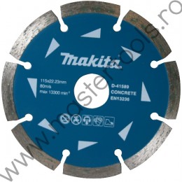 D-41595 MAKITA Disc diamantat segmentat, 125 x 22.23 mm, pentru beton