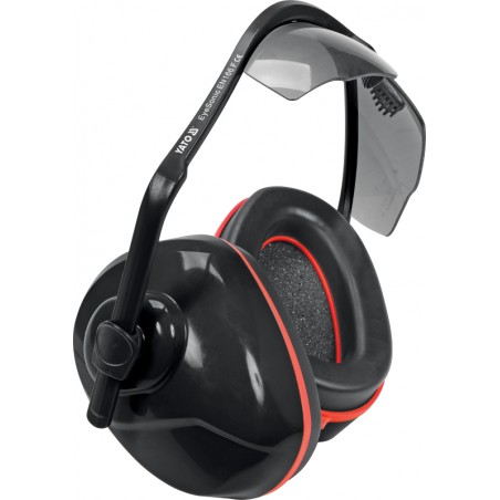 YT-74635 YATO Casti antifonice cu ochelari de protectie cu lentila gri