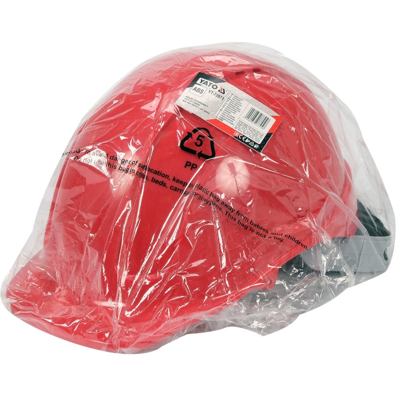 YT-73973 YATO Casca de protectie cu reglare rapida, rosie