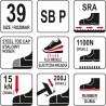 YT-80620 YATO Pantofi de lucru sport, marimea 39