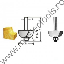 D-48620 MAKITA Freza pentru caneluri, tija 8mm, diametru freza 28.6mm