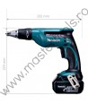 Masina de insurubat pentru gips carton cu acumulatori 18V 3.0Ah MAKITA