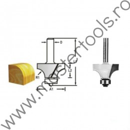 D-48387 MAKITA Freza contur rotund, diametru 25.4 mm, tija 8 mm