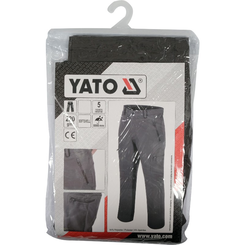 YT-79420 YATO Pantaloni softshell gri, marimea S