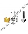 D-47927 MAKITA Freza profilata V,diametru 15.9mm,tija cilindrica 12mm