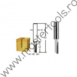 D-47391 MAKITA Freza dreapta caneluri,diametru 5mm,tija cilindrica 8mm
