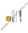 D-47391 MAKITA Freza dreapta caneluri,diametru 5mm,tija cilindrica 8mm