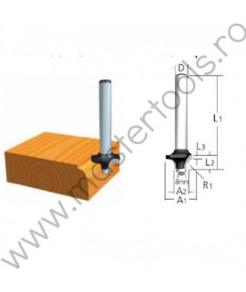 D-09525 MAKITA Freza rulment tesire,diametru 20mm,tija cilindrica 6mm