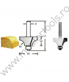 D-48430 MAKITA Freza lemn evazata, diametru 17mm, tija cilindrica 6mm