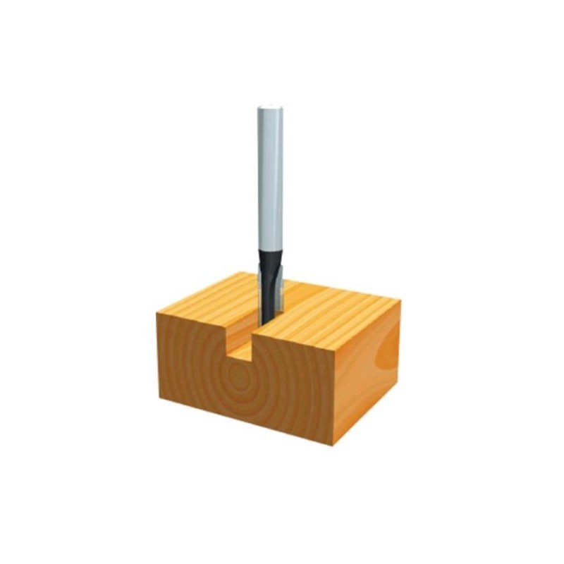 D-47525 MAKITA Freza dreapta pentru caneluri,diametru 8 mm,tija 8 mm