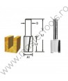 D-47525 MAKITA Freza dreapta pentru caneluri,diametru 8 mm,tija 8 mm
