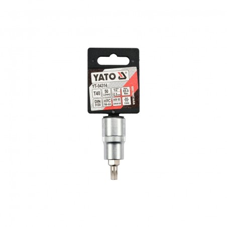 YT-04314 YATO BIT TORX T40, cu adaptor 1/2", lungime 55 mm