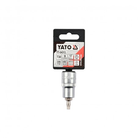 YT-04313 YATO BIT TORX T30, cu adaptor 1/2", lungime 55 mm