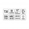 YT-04313 YATO BIT TORX T30, cu adaptor 1/2", lungime 55 mm