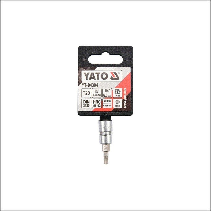 YT-04305 YATO Bit TORX T25, cu adaptor 1/4", lungime 37 mm