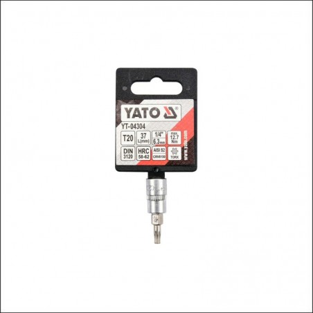 YT-04305 YATO Bit TORX T25, cu adaptor 1/4", lungime 37 mm