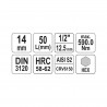YT-04387YATO Bit hexagonal 14 mm, cu adaptor prindere patrat 1/2", lungime 55 mm