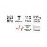 YT-09904 YATO Ciocan pneumatic, presiune 0.63MPa, capacitate 113l/min.