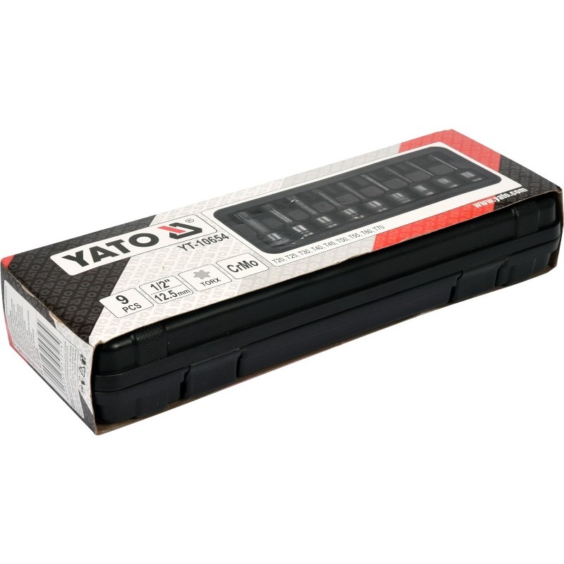 YT-10654 YATO Set 9 chei torx de impact, prindere patrat 1/2"