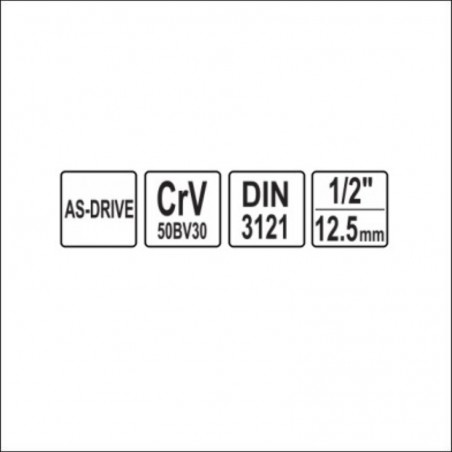 YT-1239 YATO Cheie tubulara lunga 30 mm, cu prindere patrat 1/2"