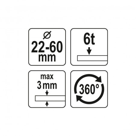YT-18900 YATO Cutter hidraulic 22-60mm