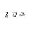 YT-22875 YATO Cutite rezerva presa hidraulica YT-22872, lungime 20mm .