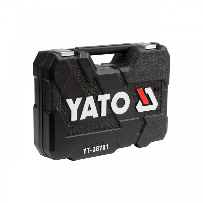 YT-38781Trusa de scule cu prindere 1/4" si 1/2", 77 piese