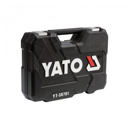 YT-38781Trusa de scule cu prindere 1/4" si 1/2", 77 piese