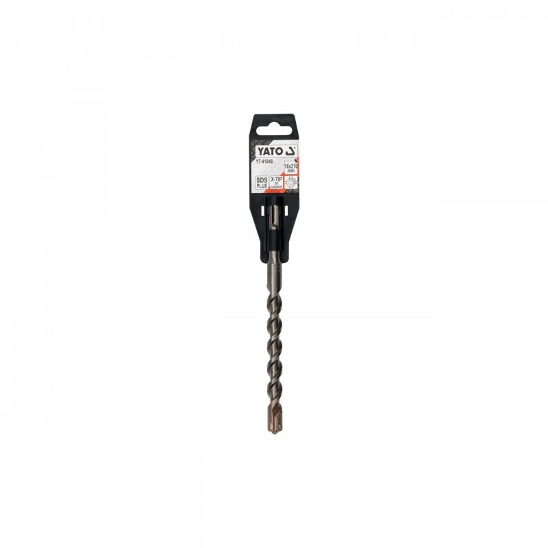 YT-41948 YATO Burghiu pentru beton,cu varf X, SDS PLUS, 16 x 210 mm