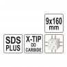 YT-41939 YATO Burghiu pentru beton,cu varf X, SDS PLUS, 9 x 160 mm