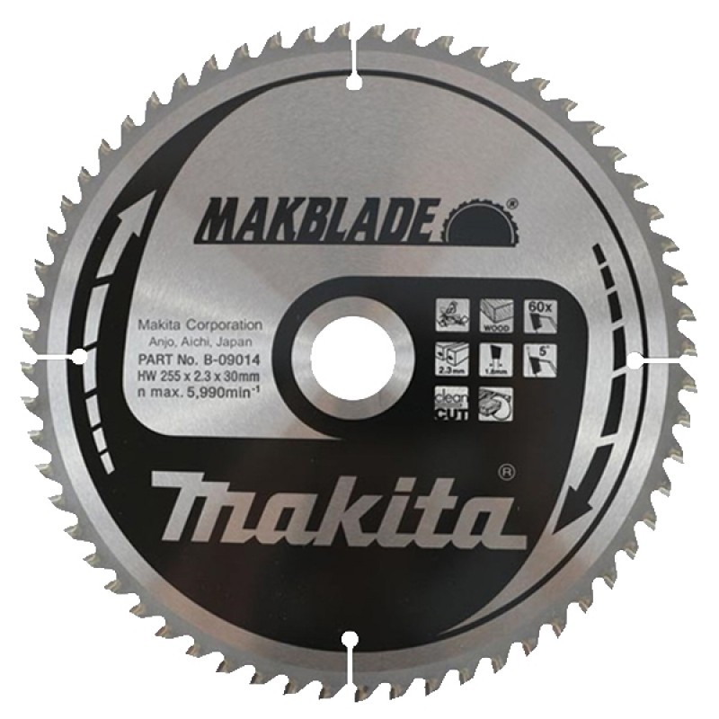 B-09014 MAKITA Disc fierastrau circular, 255x30mm, 60 dinti, MAKBLADE