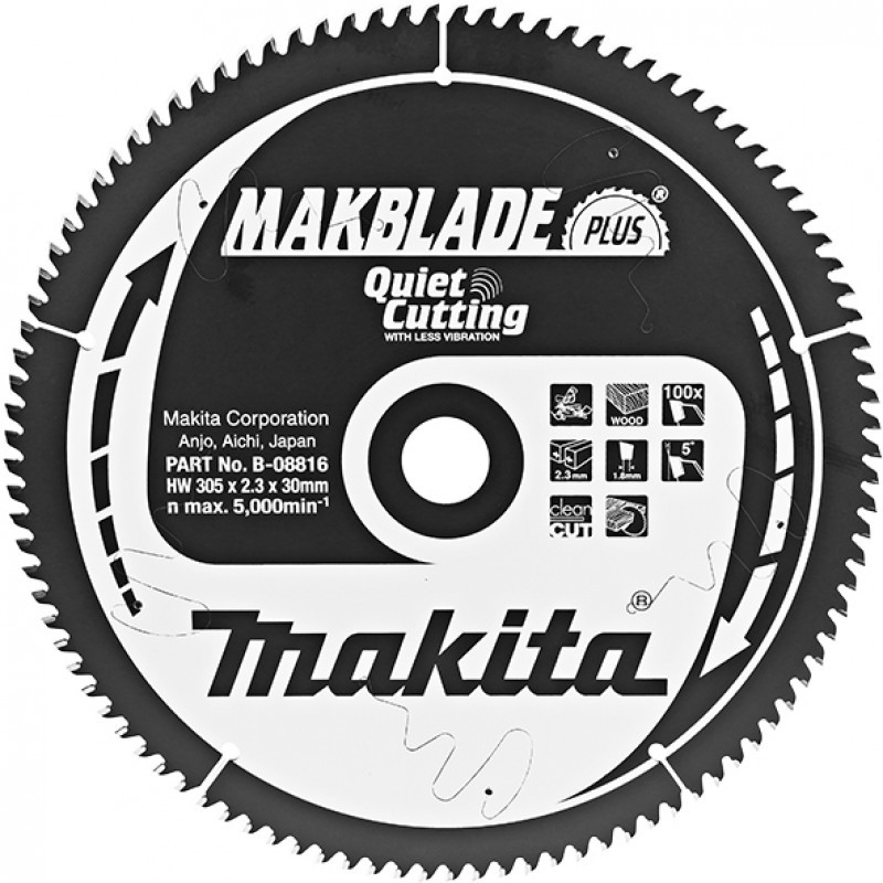 B-08838 MAKITA Disc ferastrau circular,250x30mm,80 dinti,MAKBLADEPLUS