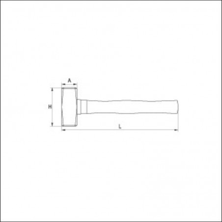 YT-4551 YATO Ciocan pentru zidarie 1250 g