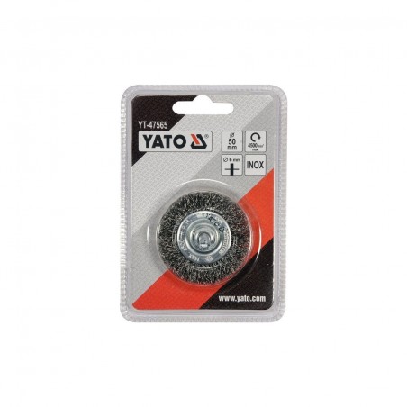 YT-47565 YATO Perie circulara sarma, 50 mm, din otel inox
