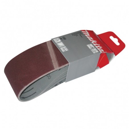 P-37041 MAKITA Set 5 benzi slefuit panza, granulatie 80, 100 x 620 mm