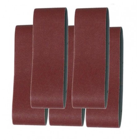 P-36887 MAKITA Set 5 benzi slefuit din panza,granulatie 40,100x610mm