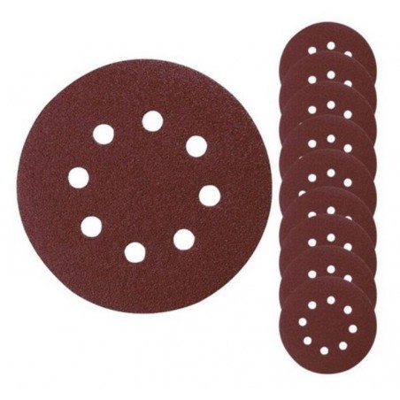 P-43555 MAKITA Set 10 foi abrazive, granulatie 80, diametru 125 mm