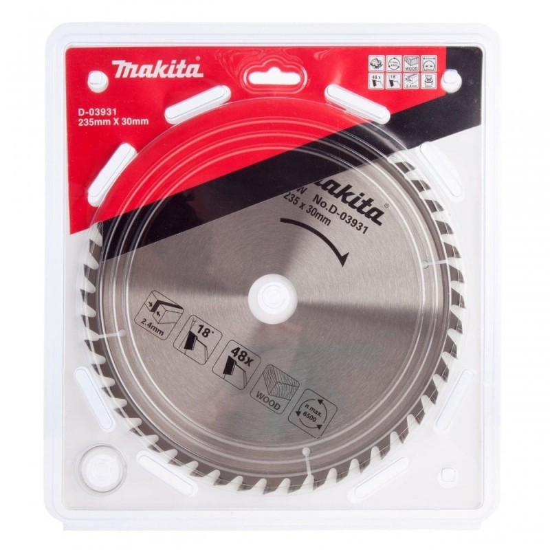 D-03931 MAKITA Disc ferastrau circular, 235 x 30 mm, 48 dinti, lemn