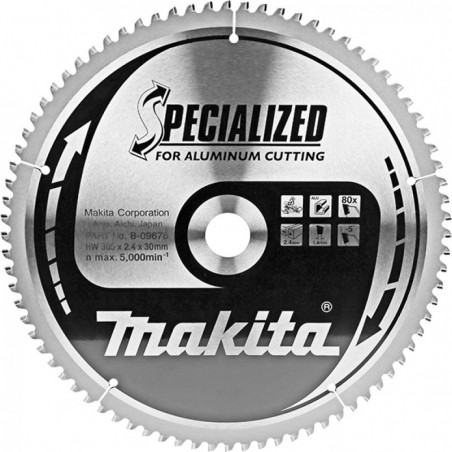 B-09678 MAKITA Panza ferastrau circular,305 x 30 mm,80 dinti,aluminiu