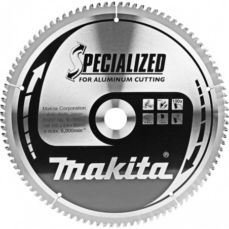 B-09684 MAKITA Panza ferastrau circular,305 x 30 mm,100 dinti,aluminiu