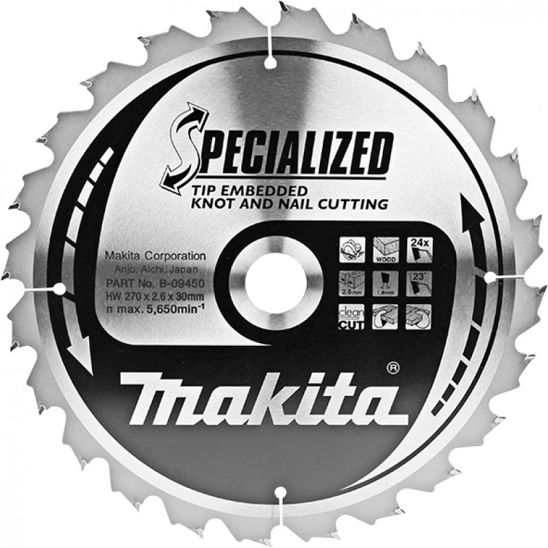 B-09525 MAKITA Panza ferastrau circular SPECIALIZAT,270x30 mm,40 dinti
