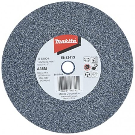 B-51904 MAKITA Disc abraziv, pentru GB602,A36M,150 x12.7mm,metal