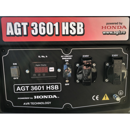 PFAGT3601TTLGX AGT Generator de curent monofazat AGT 3601 HSB, GX 200