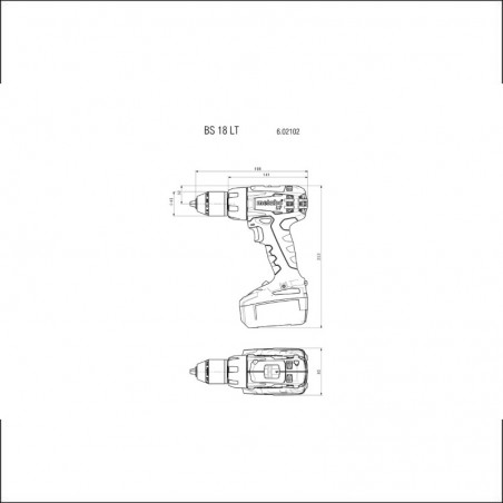 602102800 METABO  Bormasina BS 18 LT (4.0 LiHD) 2 acumulatori LiHD.18V
