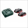 685161000 METABO Set 2 acumulatori 18 V, 2 Ah si incarcator SC 30