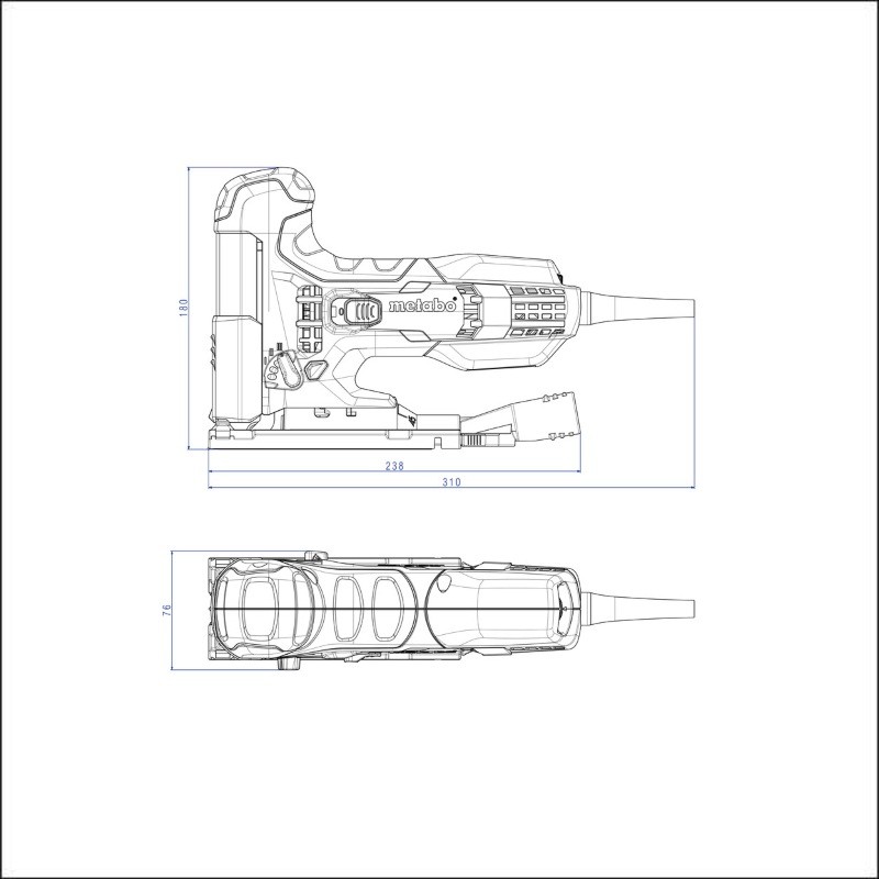 601100500 METABO Fierastrau pendular STE 100 QUICK, putere 710 W
